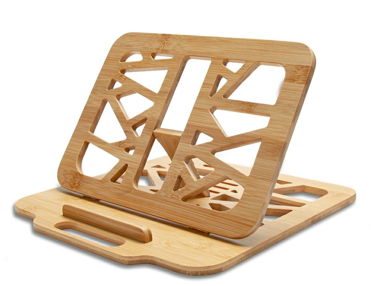 InnovaGoods Bamboo Laptop Stand
